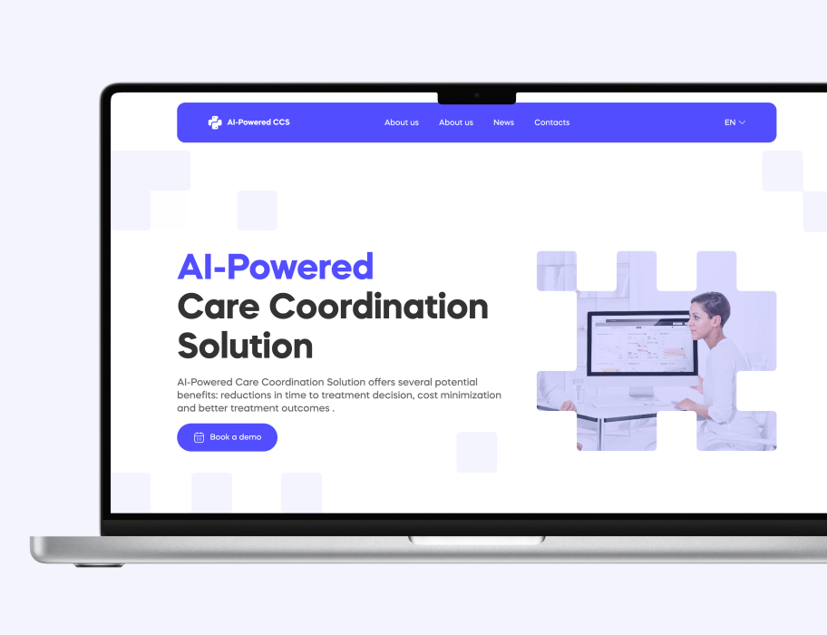 Developing an MVP Website for a Healthcare AI Application